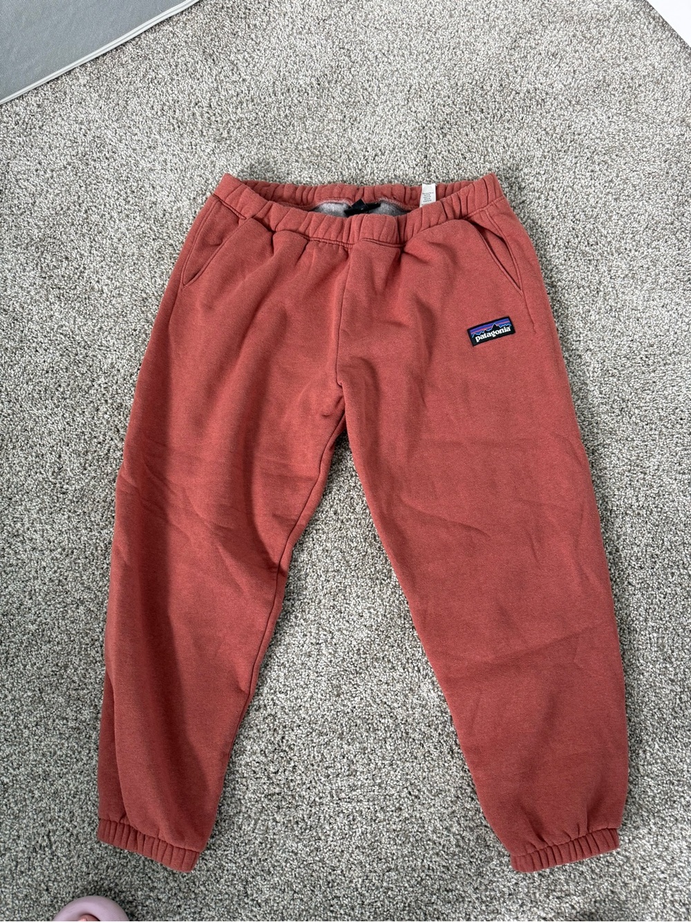 Patagonia Kids Rust Red Fleece Joggers